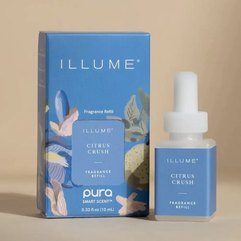 2 Pack ILLUME Pura Fragrance Refill Citrus Crush Fresh Sea Salt 0.33 oz